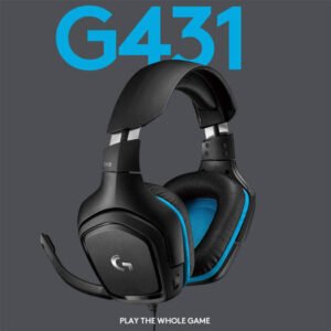 LOGITECH G431 GAMING HEADSET WIRED – LEATHERETTE